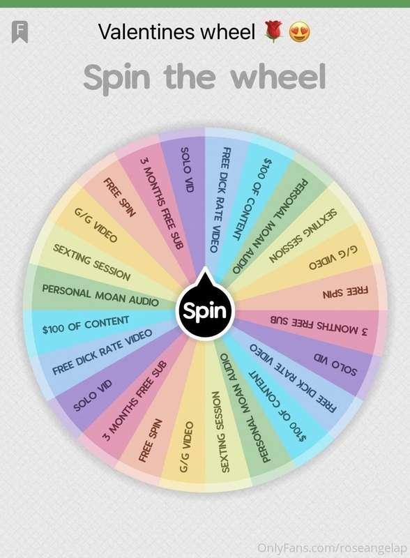 LETS HAVE SOME FUN 👀
Spin the wheel game you’re ALWAYS A WIN..