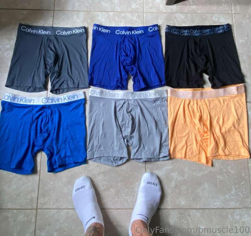 Here's this weeks undies for sale 😏 Worn, sweaty, jizzed on,..