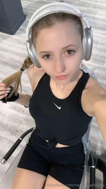 Even if I go on a trip, I still find a gym there and go to w..