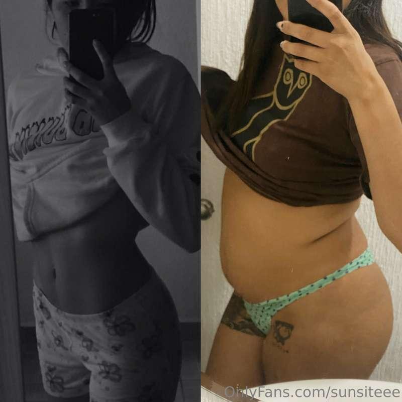 Exactly two years ago and now!