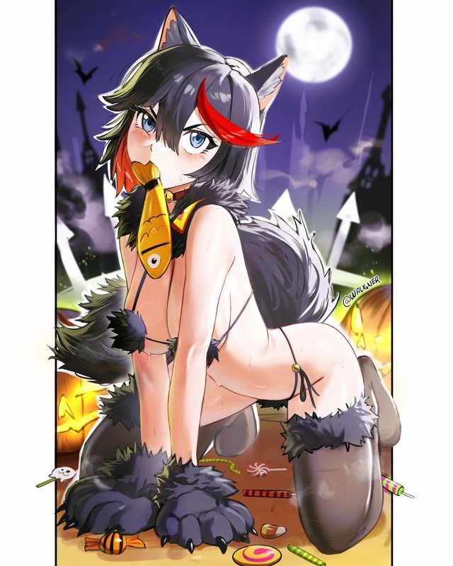 [R-18] Ryuko cat Halloween 2024 + NSFW variations