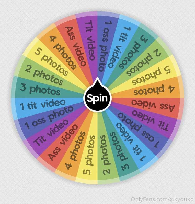 ✨SPIN THE WHEEL✨

Want to test your luck? 
Every spin wins!💖..