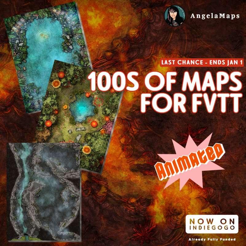 Last Chance!! 100s of maps for FVTT in one big mod! - Ends Jan 1st