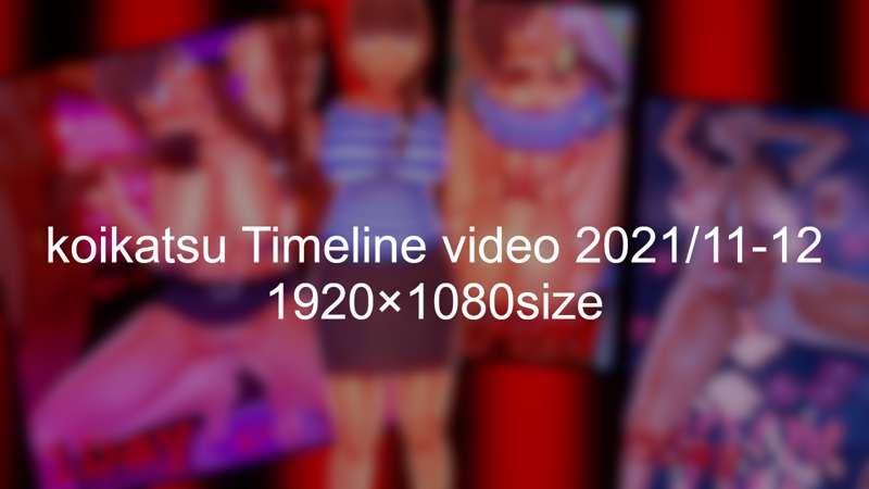 2021年11月～12月に制作したTimeLine動画配布