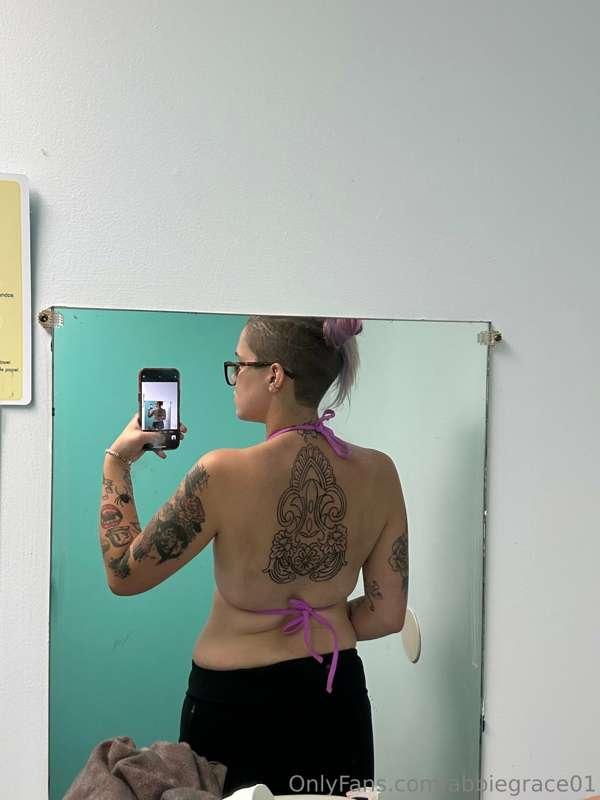 Here is the start of my back! So excited to see the end resu..