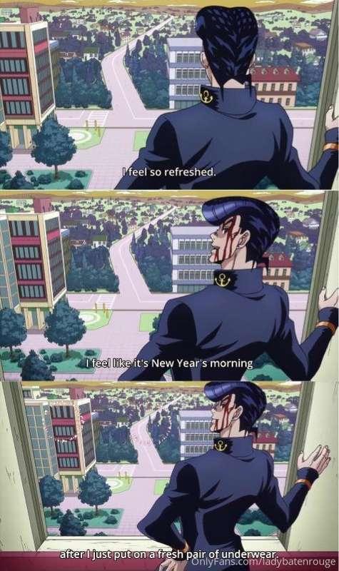 Blah blah new years and jojo reference