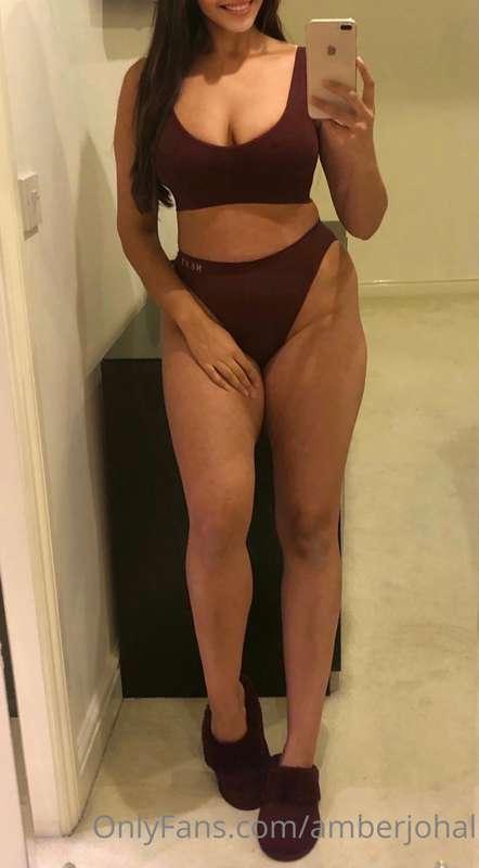 Nothing beats a lazy Sunday home alone wearing comfy underwe..