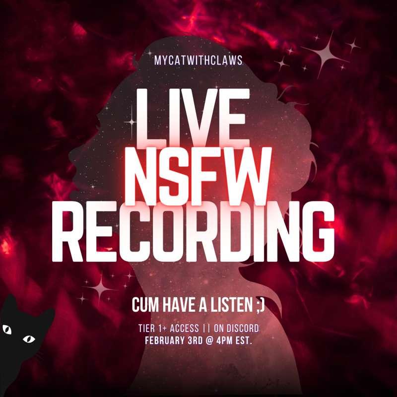 Live Script Recording in 30 Minutes :3 💕 Wanna listen in?? [Tier 1+ Exclusive Perk] [On Discord] [Live NSFW Sessions] [Winter Submission Contest - Script Recording] [Script by /u/O-God-whY]