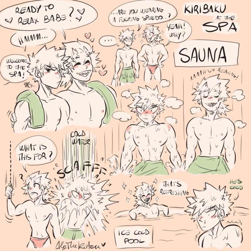 KiriBaku at the Spa~