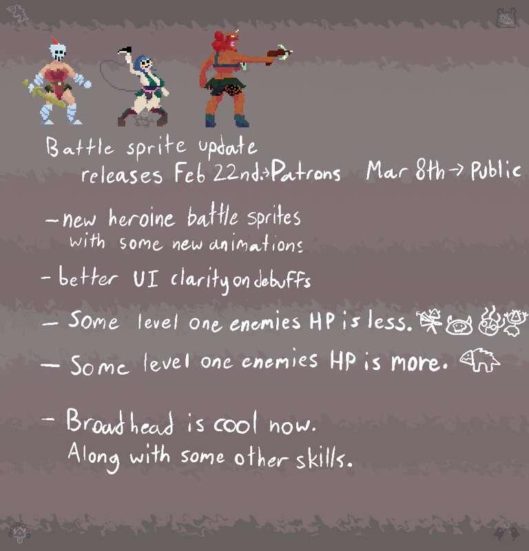 Battle Sprite Update release date.