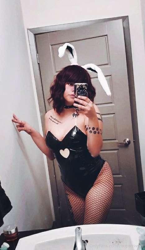 Do you guys like the bunny suit? 🥰