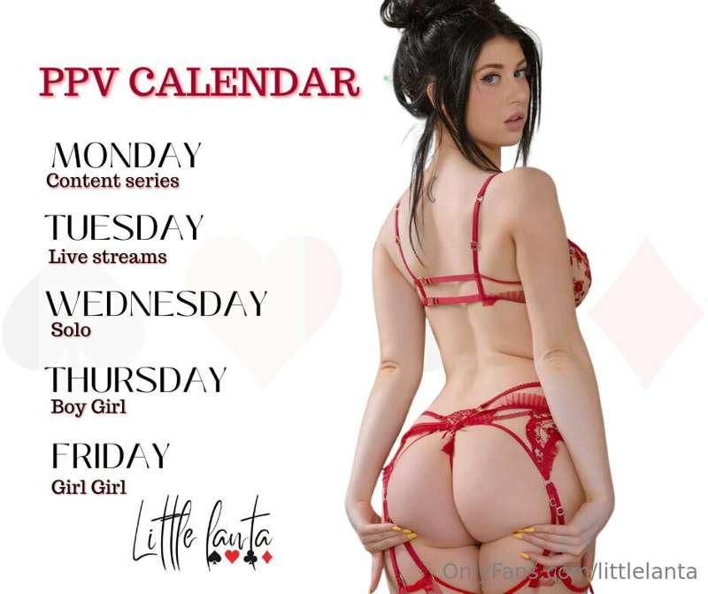 **CONTENT CALENDAR**
So you know exactly what you are gettin..