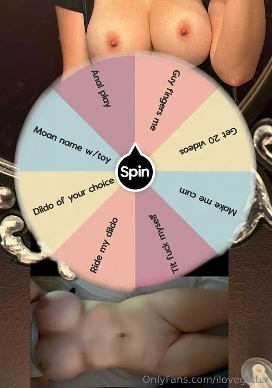 Going live at 7:00 - 10:30! I will be doing this spin wheel ..