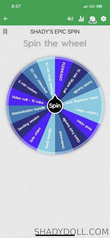 ## **BRAND NEW WHEEL SPIN** 😈💦
Win ULTIMATE PRIZES 🥵 
$10 fo..