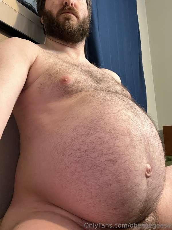 Stuffed myself hard all night and now my ball belly is so sw..