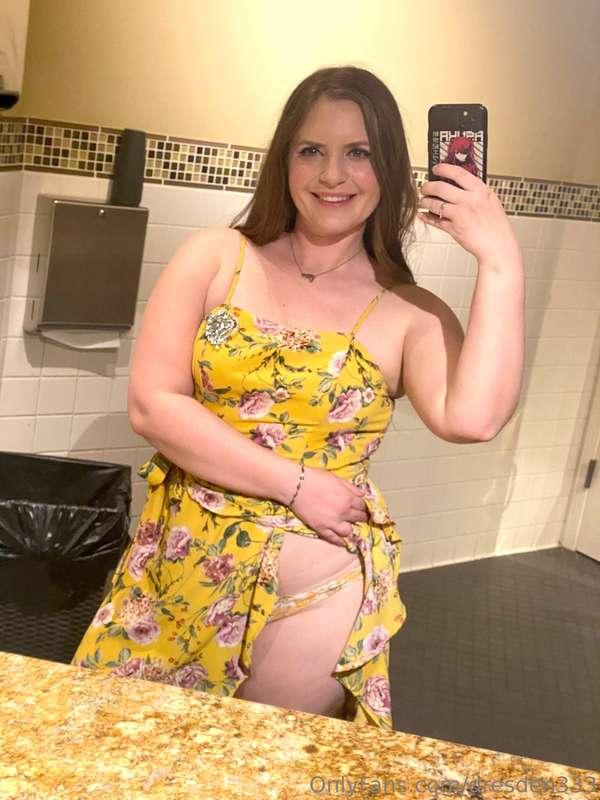 Matched my panties to my dress… while I was still wearing an..