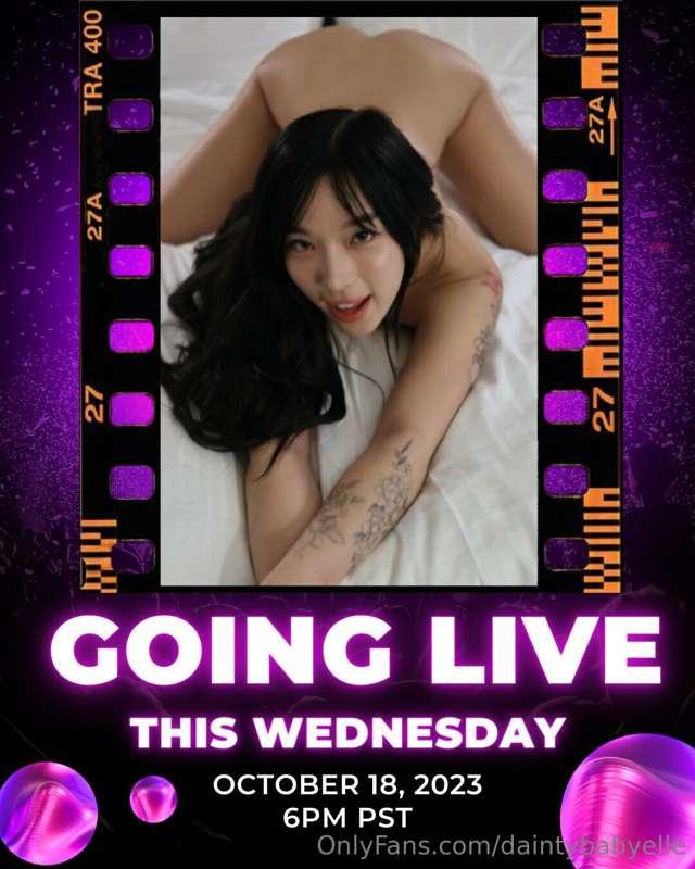 ‼️ ***MY FIRST ONLY FANS LIVE*** ‼️
 
THIS **WEDNESDAY AT 6P..