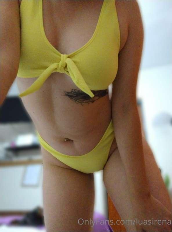 I'm in shorts and bikini because I lack lingerie, can you sp..
