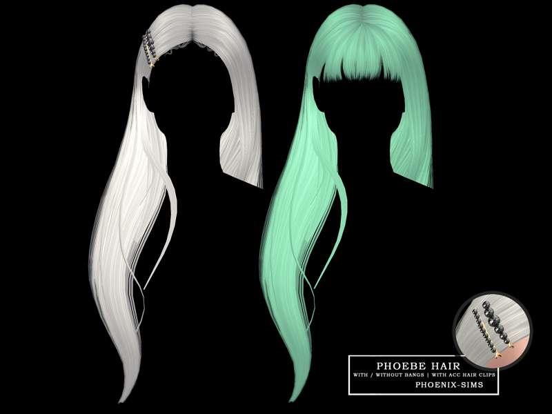 PHOEBE HAIR WITH ACC HAIR CLIPS ( WITH / WITHOUT BANGS )