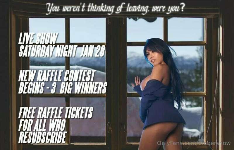 Don't forget!! LIVE SHOW THIS SATURDAY NIGHT!! Right here on..