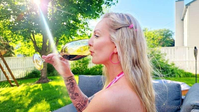 Just sipping wine & daydreaming about ruining your life...  ..