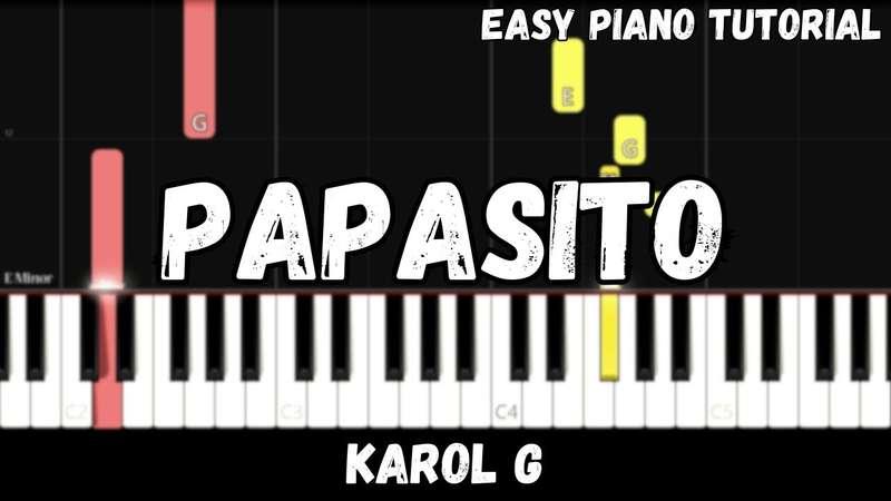 Easy MIDI - KAROL G - Papasito (Atlantic Notes Arrangement + Tempo + Colors + Key)