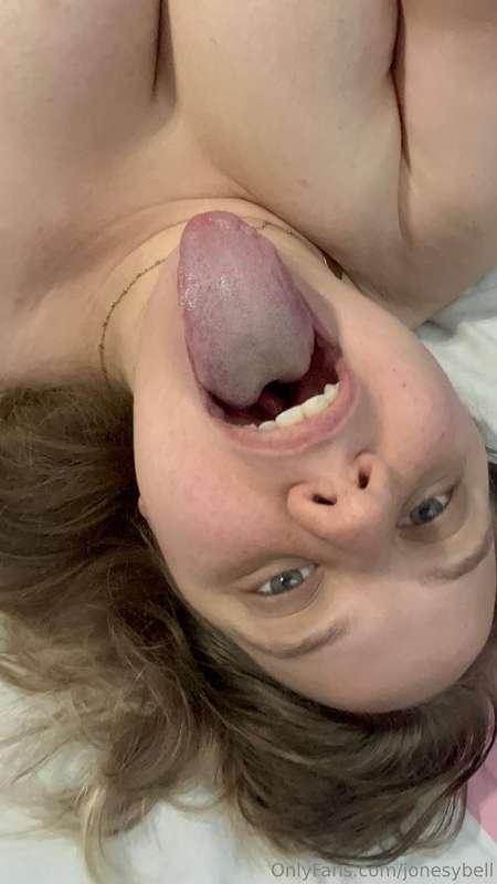 Tongue tricks, titty teasing, and fingering myself moaning a..