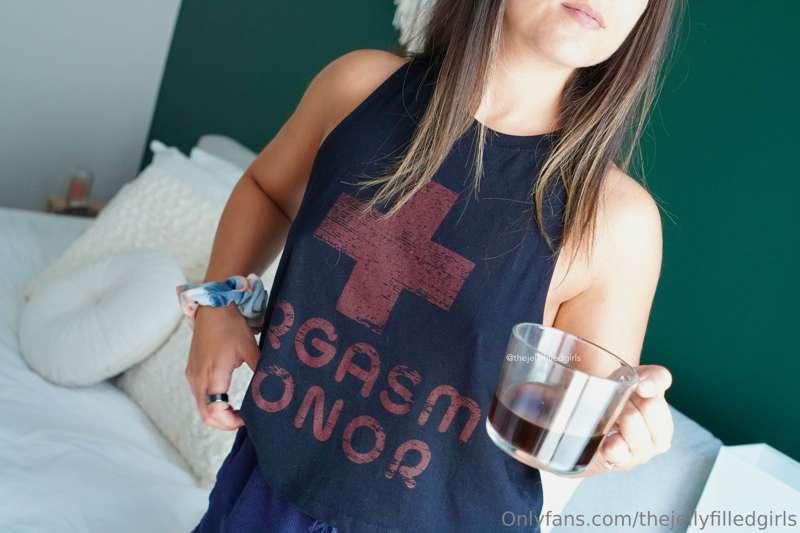 A friend of ours got us this shirt 😂 "Orgasm Donor", we feel..