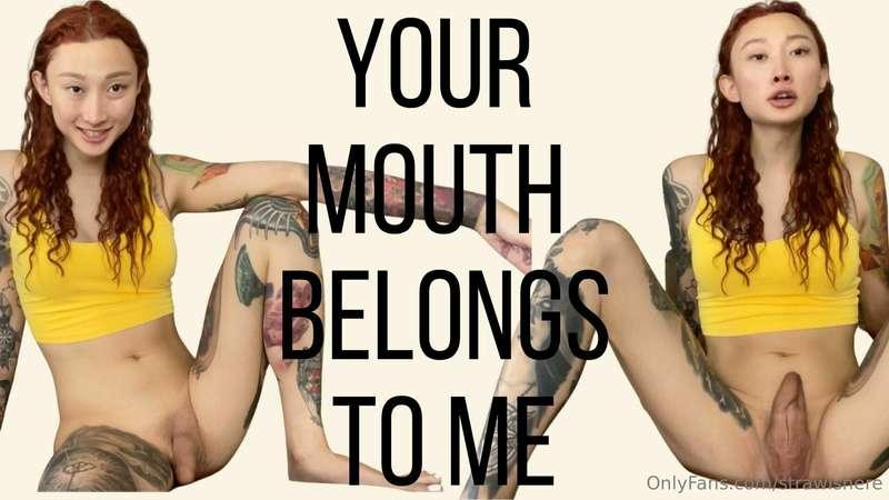 Now open wide, slut.