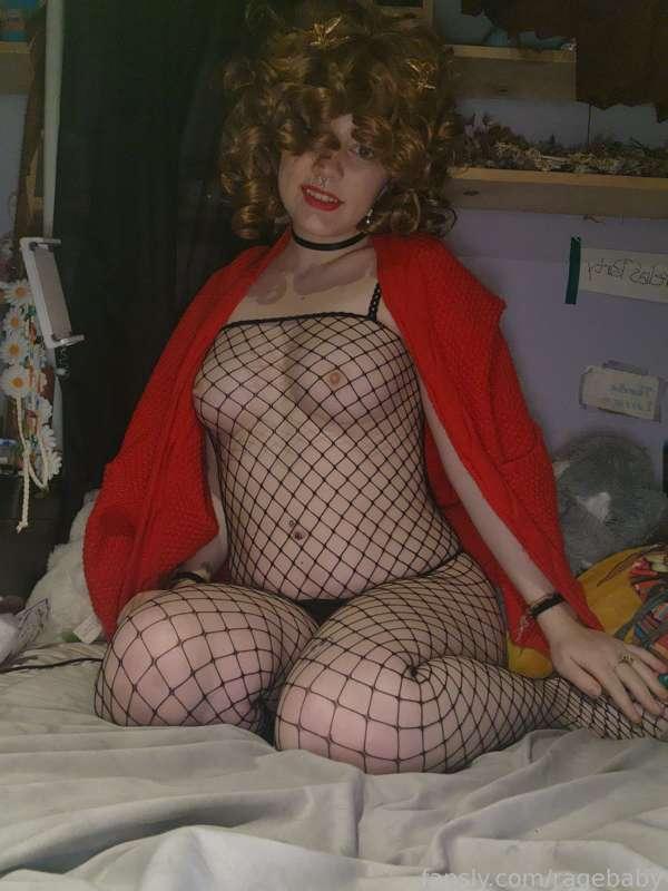 Fishnet bodysuit!! 