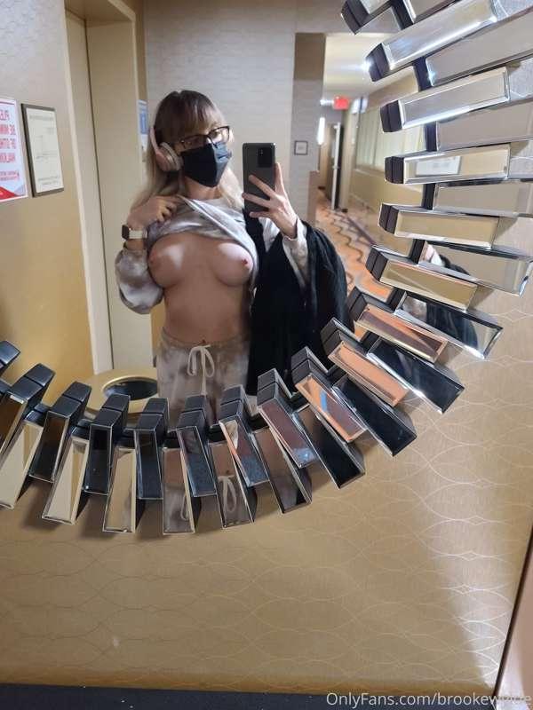 Bringing the titties out so you can suck on em 😋