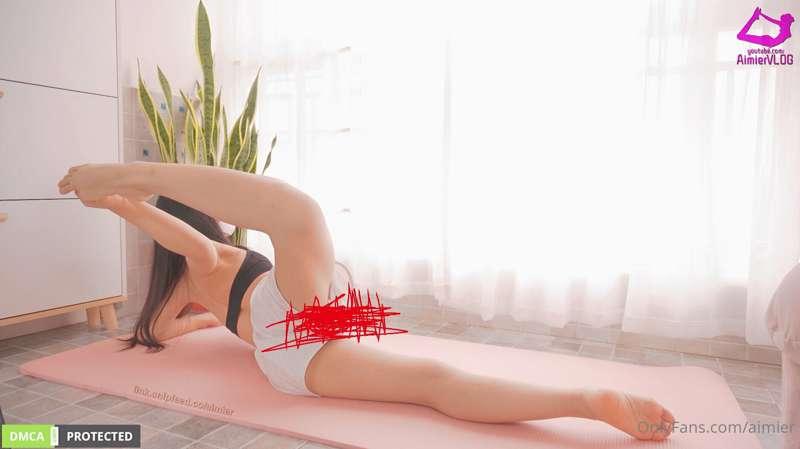 🔞【expose unconsciously】🧘🏻‍♀️hip opener crotch-hip stretch