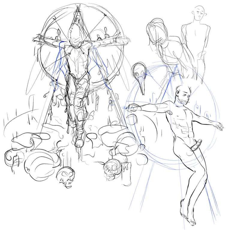 October Illustration - Process Blog