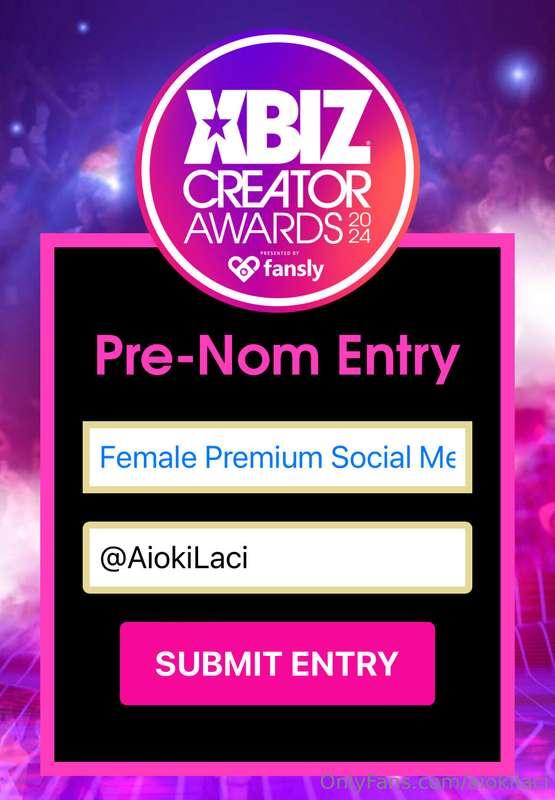 ➡️Swipe for uncensored Goodies!
Help Nominate me for the XBi..