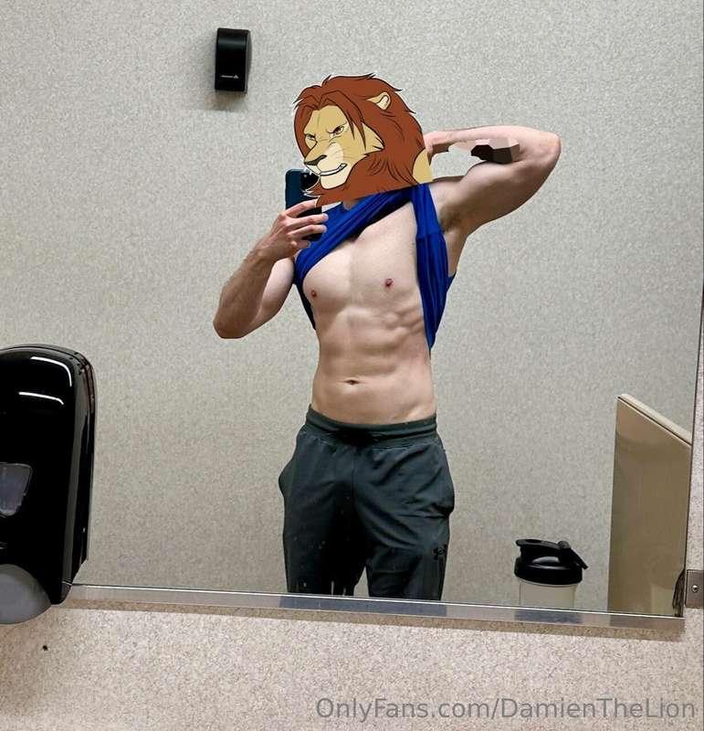 Not porn THIS time, just a few post-gym lion pics! 