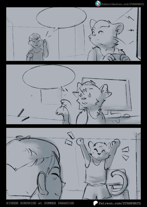 [Sketch] "Summer Paradise" Comic 1- 3 [🐯+ Tier]