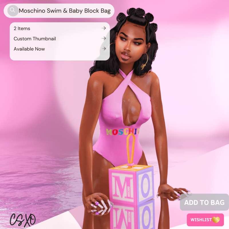 Moschino Swim & Baby Block Bag 