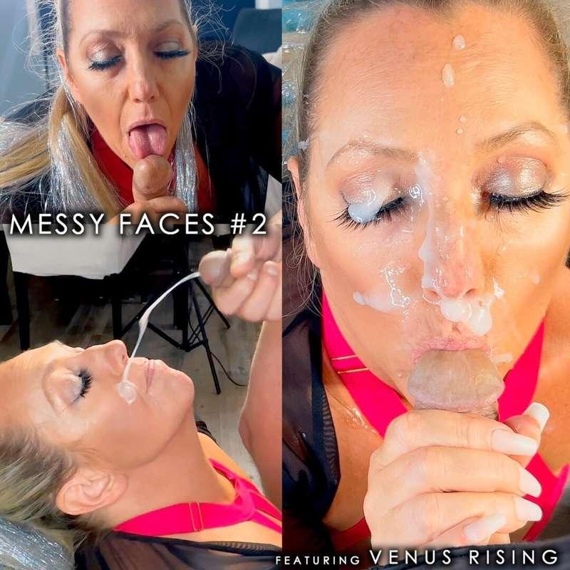 MESSY FACES Venus Rising invited me over for some oral relie..