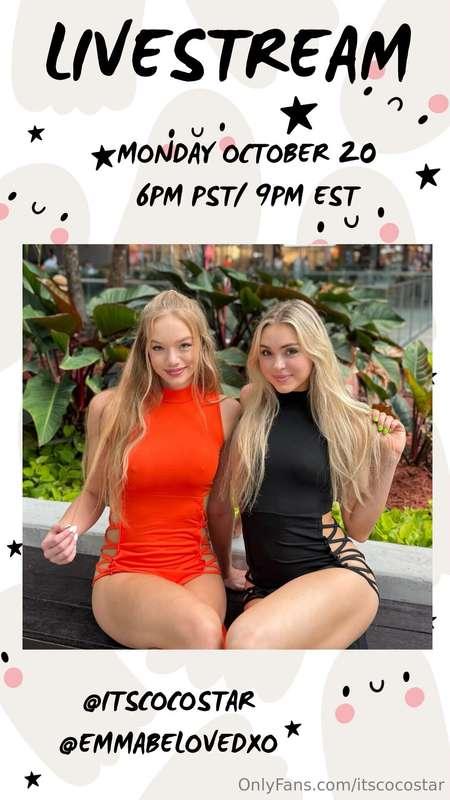 I’ll be going live tomorrow evening, 10/20, and I can’t wait..