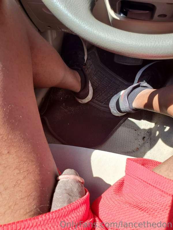 Driving around town commando