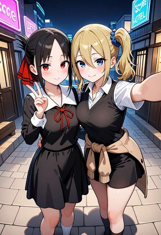 知らないおじさん達とのSEXにドハマリしたかぐや&早坂③【夜通しSEX編】　116枚(zip, pdf有り)