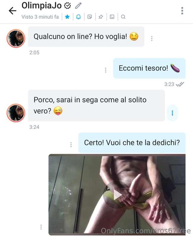 # Chat stanotte con Olimpia Jo! # (@olimpiajo)