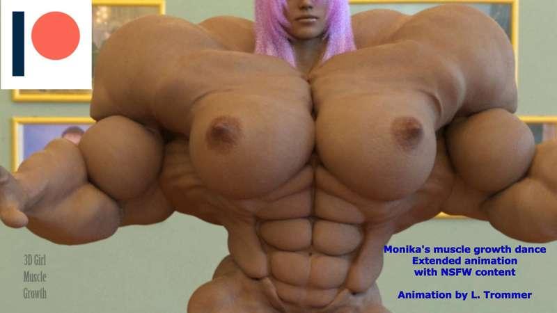 Monika's muscle growth dance.