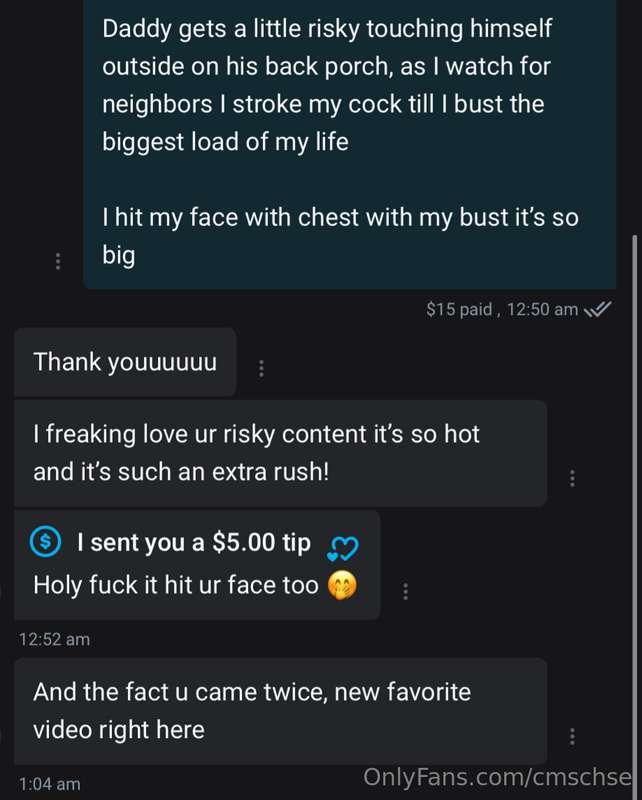 The new video seems to be a hit ;) I forgot to mention I cum..