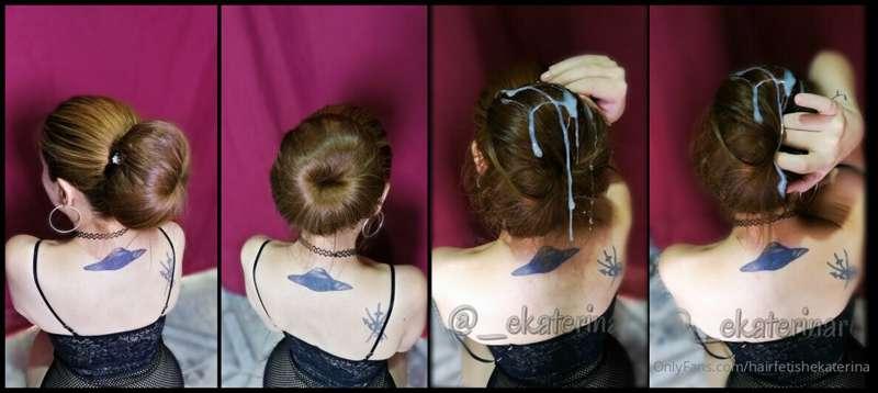✨A gigantic socket bun with my super long hair! I looked at ..