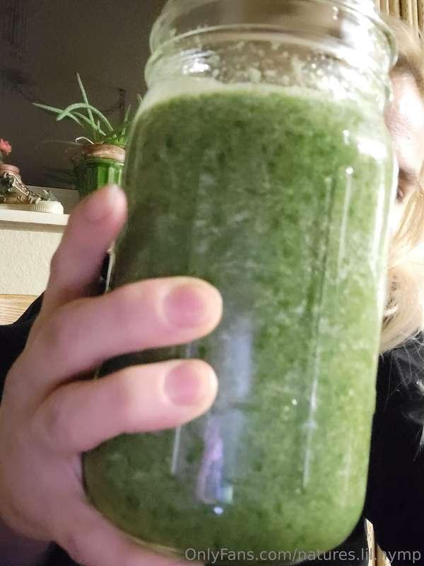 Trying really hard to get my daily greens. I hope you are ta..