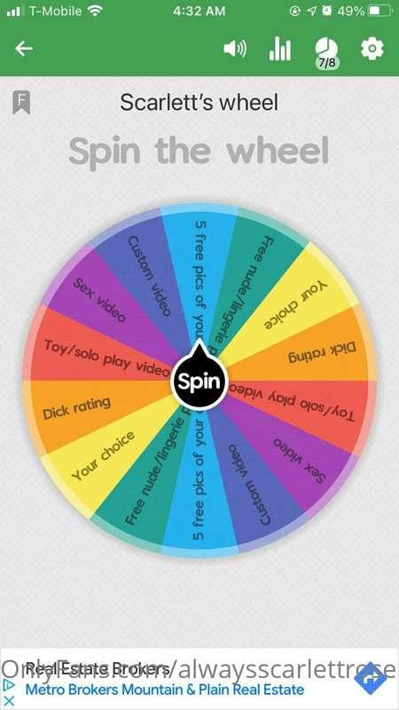 Cum play with me.  You always win!!!!  $5.00 a spin/ $8.00 f..