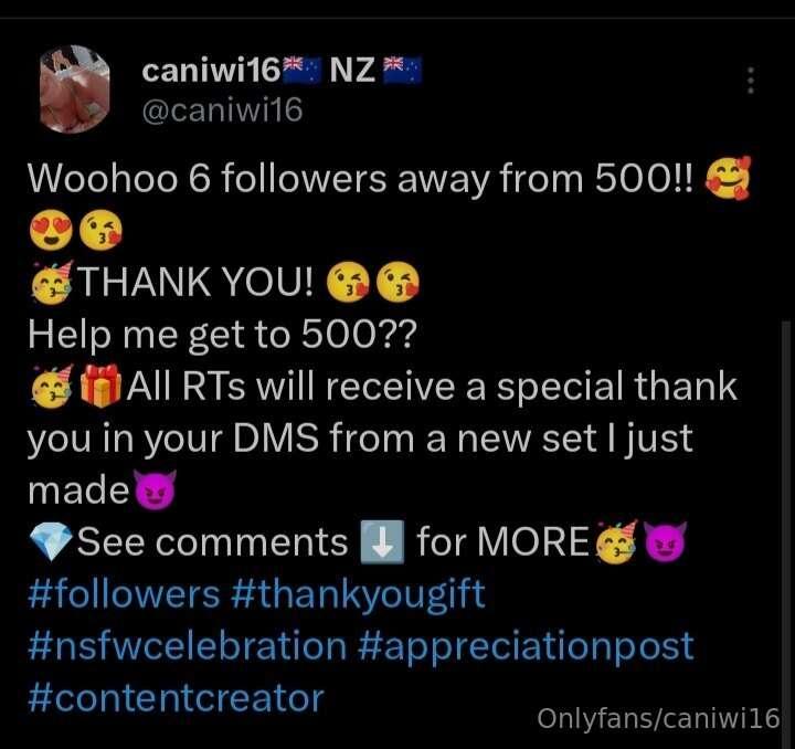 Post from twitter 🥳😘

I've added the Snapchat 50% off fee to..