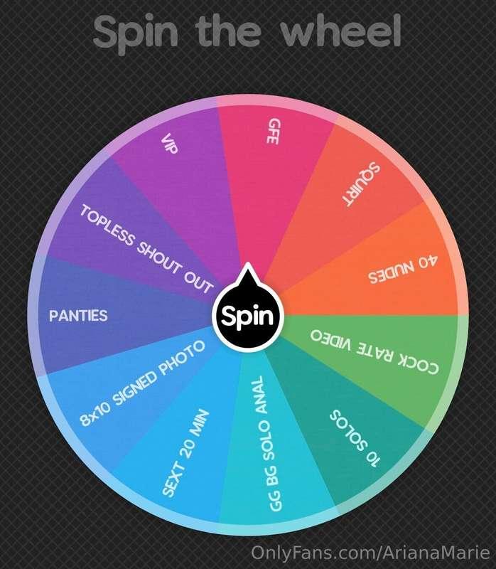 NEW WHEEL OF SEXY ✨  LETS GET THIS WEEK STARTED RIGHT 💦