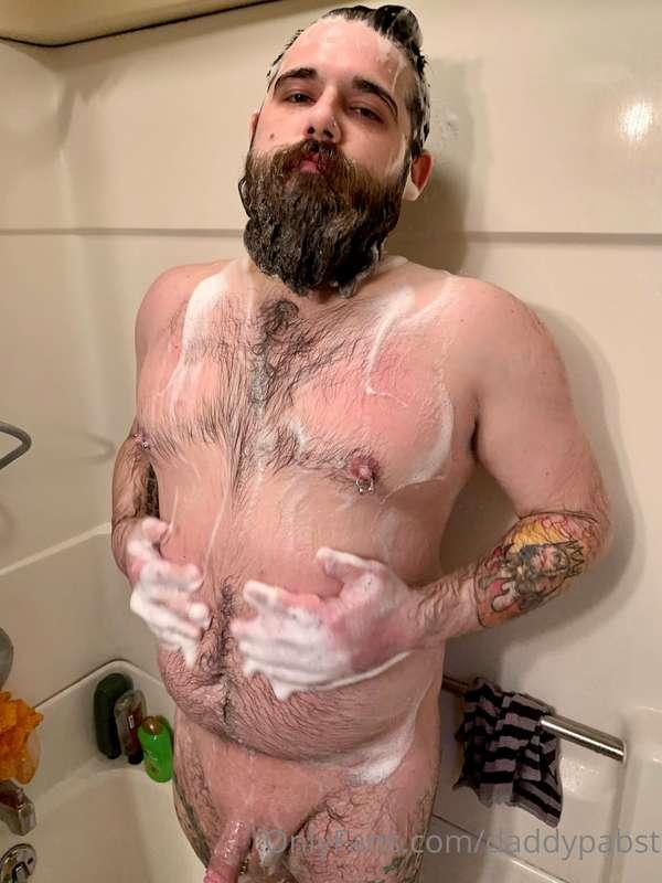 i got all sudsy during my shower, want to watch 👀